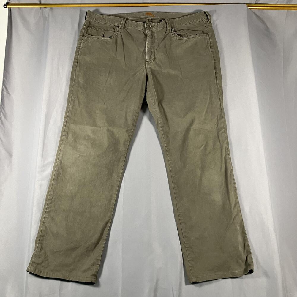 Tommy Bahama Jeans Mens 40x32 Olive Green Stretch Straight‎ Leg Pants